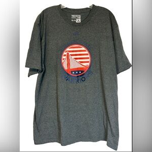 Adidas The Go To Tee Golden State Warriors Basketball Mens Gray‎ T-Shirt Size XL